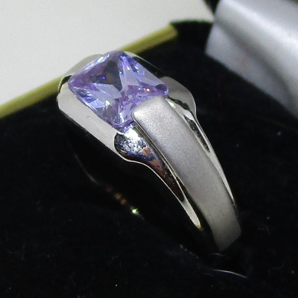 Small Solitaire Stone Set Ring - image 1